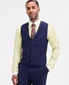 Tayion Collection Men's Classic-fit Solid Suit Separate Vest In Blue