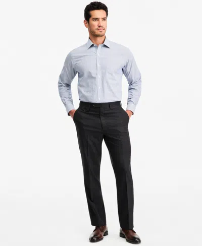 Tayion Collection Men's Classic-fit Green Plaid Suit Separate Pants In Black