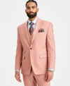 Tayion Collection Men's Classic-fit Rust Solid Suit Separates Jacket In Brown