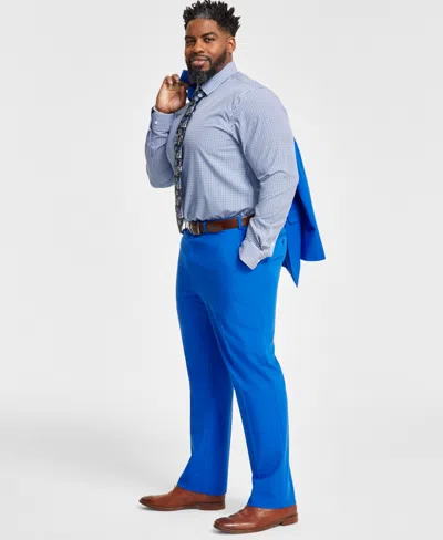 Tayion Collection Men's Classic-fit Solid Suit Separate Pants In Blue