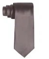 Tayion Collection Men's Brown Solid Tie In Brown
