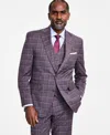 Tayion Collection Men's Regular-fit Suit Jacket In Lavender