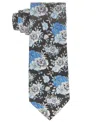 TAYION COLLECTION MEN'S ROYAL BLUE & WHITE FLORAL TIE