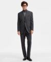 Tayion Collection Mens Classic Fit Houndstooth Suit Separates In Gray