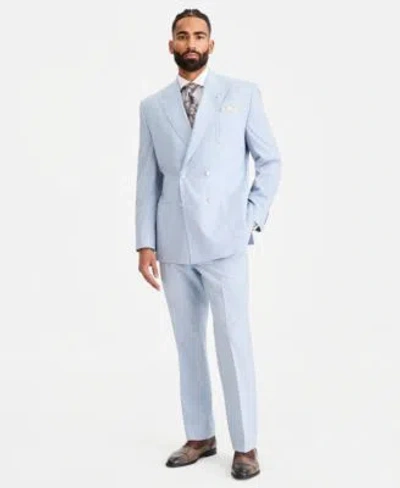 Tayion Collection Mens Classic Fit Suit Separates In Blue