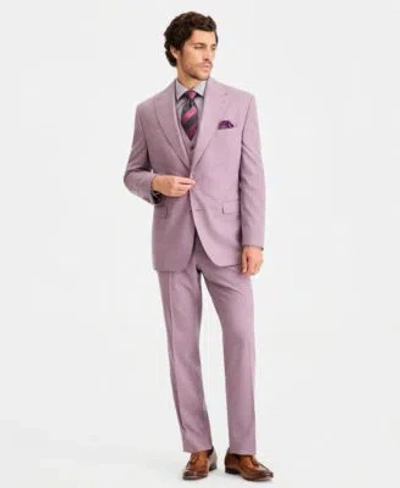 Tayion Collection Mens Classic Fit Suit Separates In Purple