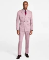 Tayion Collection Mens Regular Fit Suit Separates In Mauve