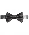 Tayion Men's Alpha Phi Alpha Solid Bow Tie In Black In Black