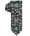 Tayion Men's Omega Psi Floral Tie In Black In Black