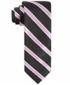 Tayion Men's Omega Psi Phi Stripe Tie In Black In Black