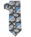 Tayion Men's Phi Beta Sigma Floral Tie In Black In Black