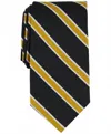 Tayion Men's Stripe Tie In Black In Black