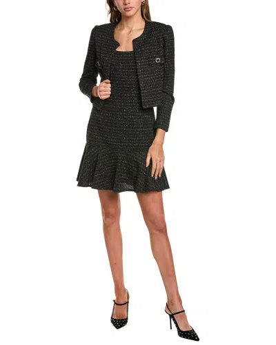 Taylor 2pc Shift Dress Set In Black