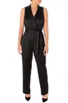 Taylor 3082m Long Evening Formal Jumpsuit In Black