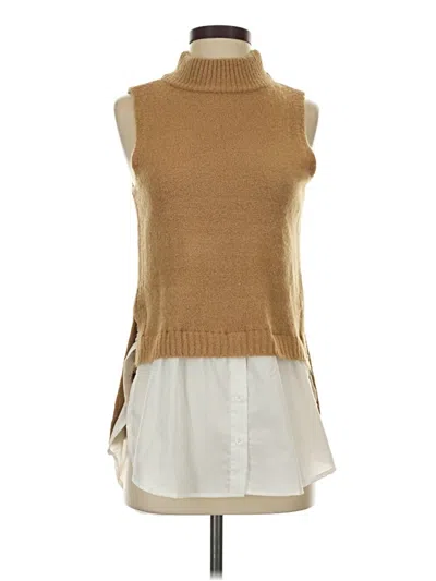 Taylor & Sage Sweater Vest In Brown