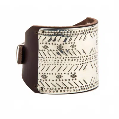 Taylor And Tessier Women's Magellan Bowman Cuff Bracelet In Brown In Multi