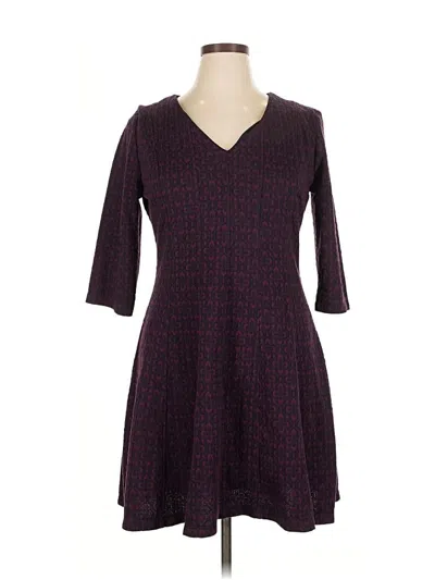 Pre-owned Taylor Casual Dress In Burgundy