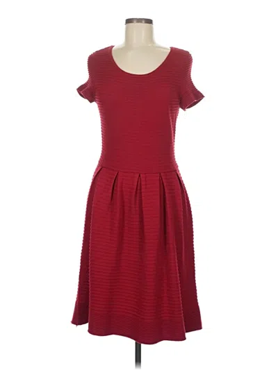 Pre-owned Taylor Casual Dress In Burgundy
