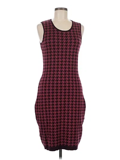 Pre-owned Taylor Casual Dress In Burgundy
