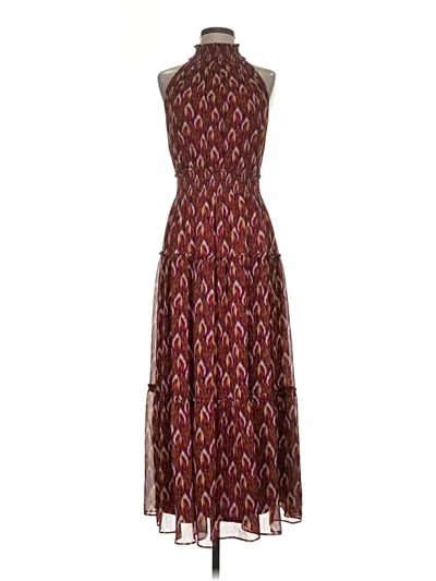 Pre-owned Taylor Casual Dress In Burgundy