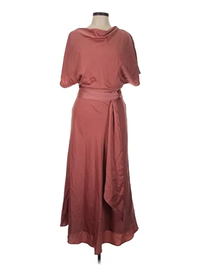 Pre-owned Taylor Casual Dress In Burgundy
