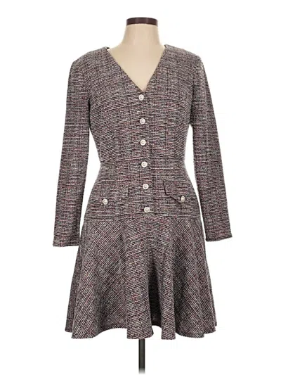 Pre-owned Taylor Casual Dress In Gray