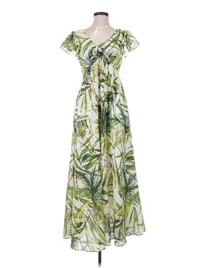 Pre-owned Taylor Casual Dress In Green