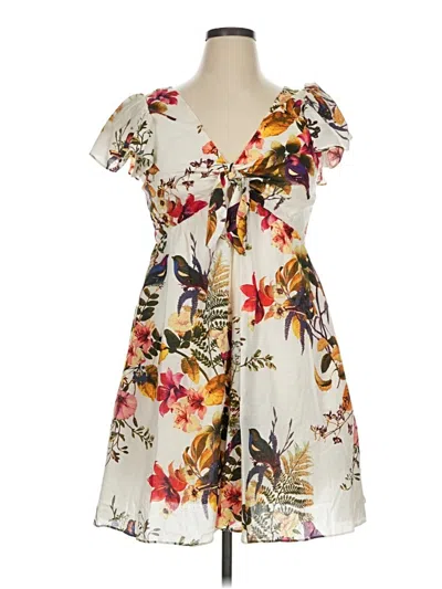 Pre-owned Taylor Casual Dress In Ivory