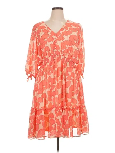 Pre-owned Taylor Casual Dress In Orange