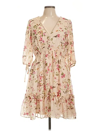 Pre-owned Taylor Casual Dress In Tan