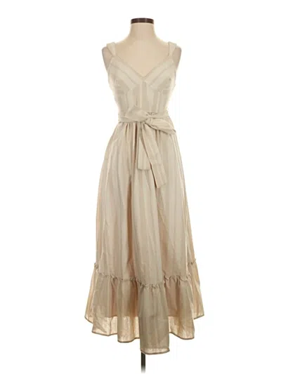 Pre-owned Taylor Casual Dress In Tan