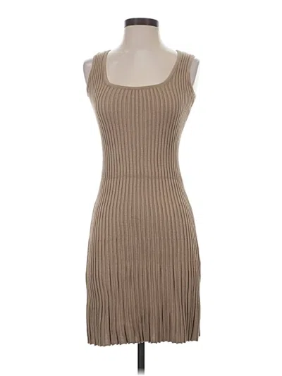 Pre-owned Taylor Casual Dress In Tan