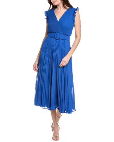 Taylor Chiffon Maxi Dress In Blue