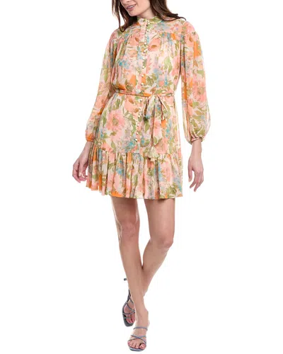 Taylor Chiffon Mini Dress In Pink