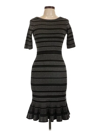 Pre-owned Taylor Cocktail Dress In Black