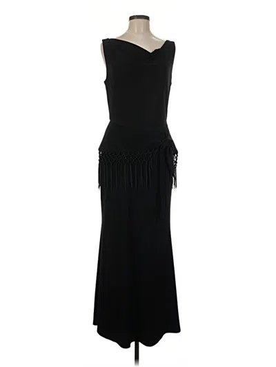 Pre-owned Taylor Cocktail Dress In Black