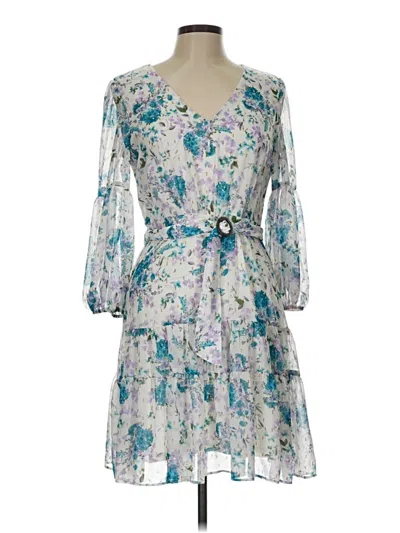 Pre-owned Taylor Cocktail Dress In Blue