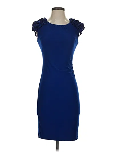 Pre-owned Taylor Cocktail Dress In Blue