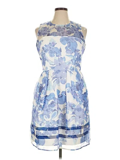 Pre-owned Taylor Cocktail Dress In Blue