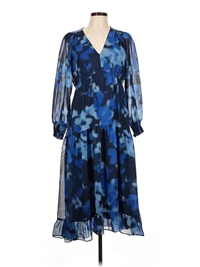 Pre-owned Taylor Cocktail Dress In Blue