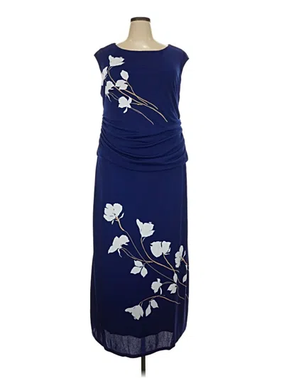 Pre-owned Taylor Cocktail Dress In Blue