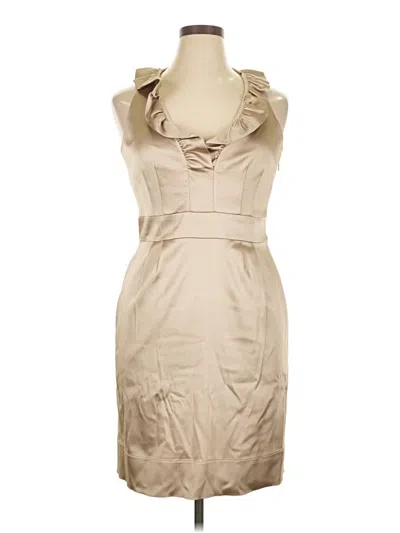 Pre-owned Taylor Cocktail Dress In Brown
