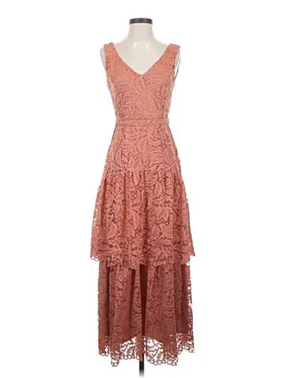 Pre-owned Taylor Cocktail Dress In Brown