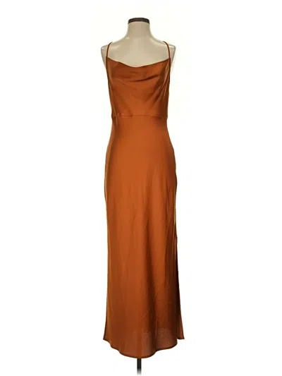 Pre-owned Taylor Cocktail Dress In Brown
