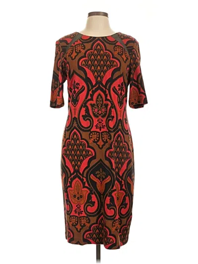 Pre-owned Taylor Cocktail Dress In Brown