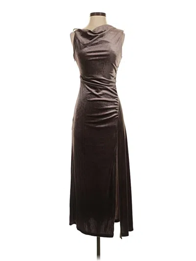 Pre-owned Taylor Cocktail Dress In Brown