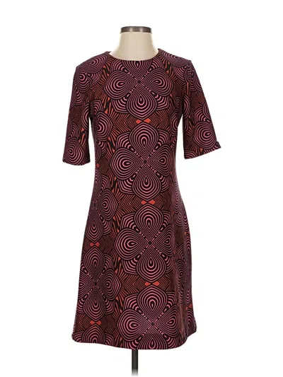 Pre-owned Taylor Cocktail Dress In Burgundy