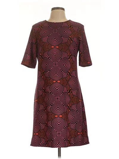 Pre-owned Taylor Cocktail Dress In Burgundy