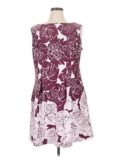 Pre-owned Taylor Cocktail Dress In Burgundy