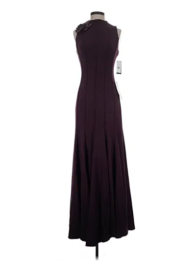 Pre-owned Taylor Cocktail Dress In Burgundy